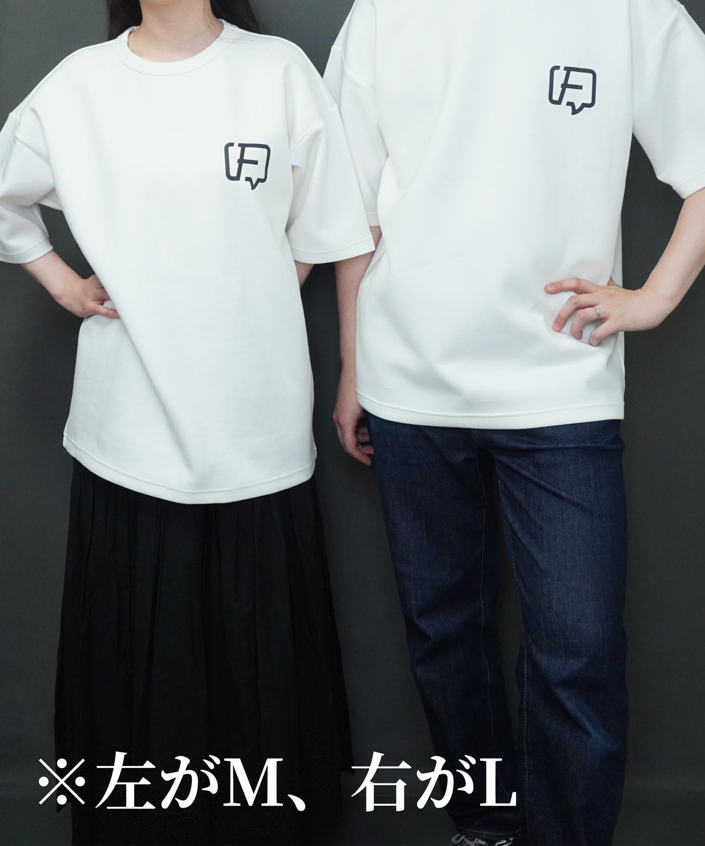 チャンネルアイコンTシャツ(白)Mサイズ