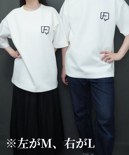 チャンネルアイコンTシャツ（白）Mサイズ